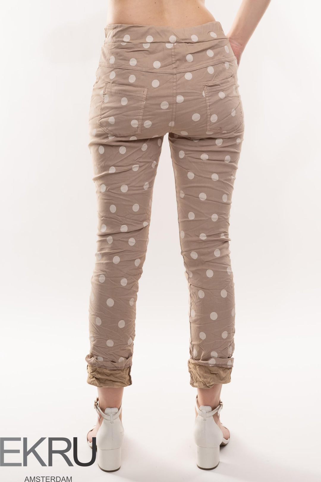 Euro Crafted Spots Travel Pant - Breathable Naturals | Glam & Fame Clothing