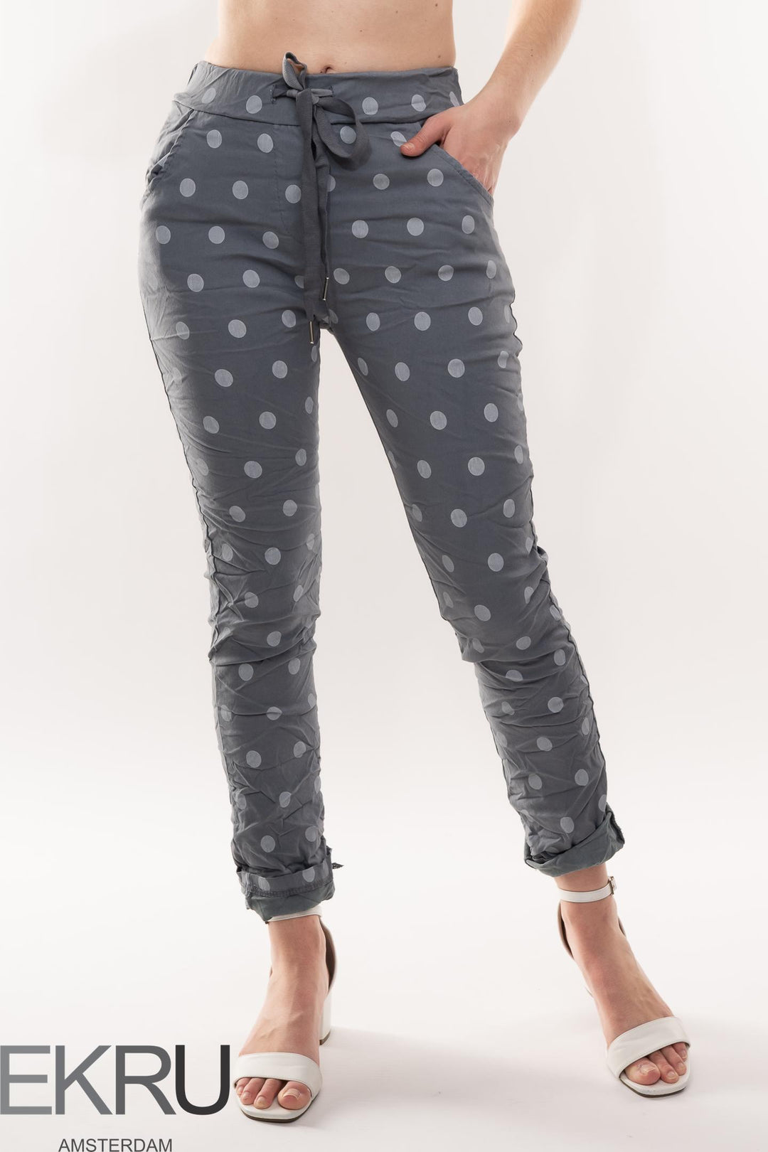 Euro Crafted Spots Travel Pant - Breathable Naturals | Glam & Fame Clothing