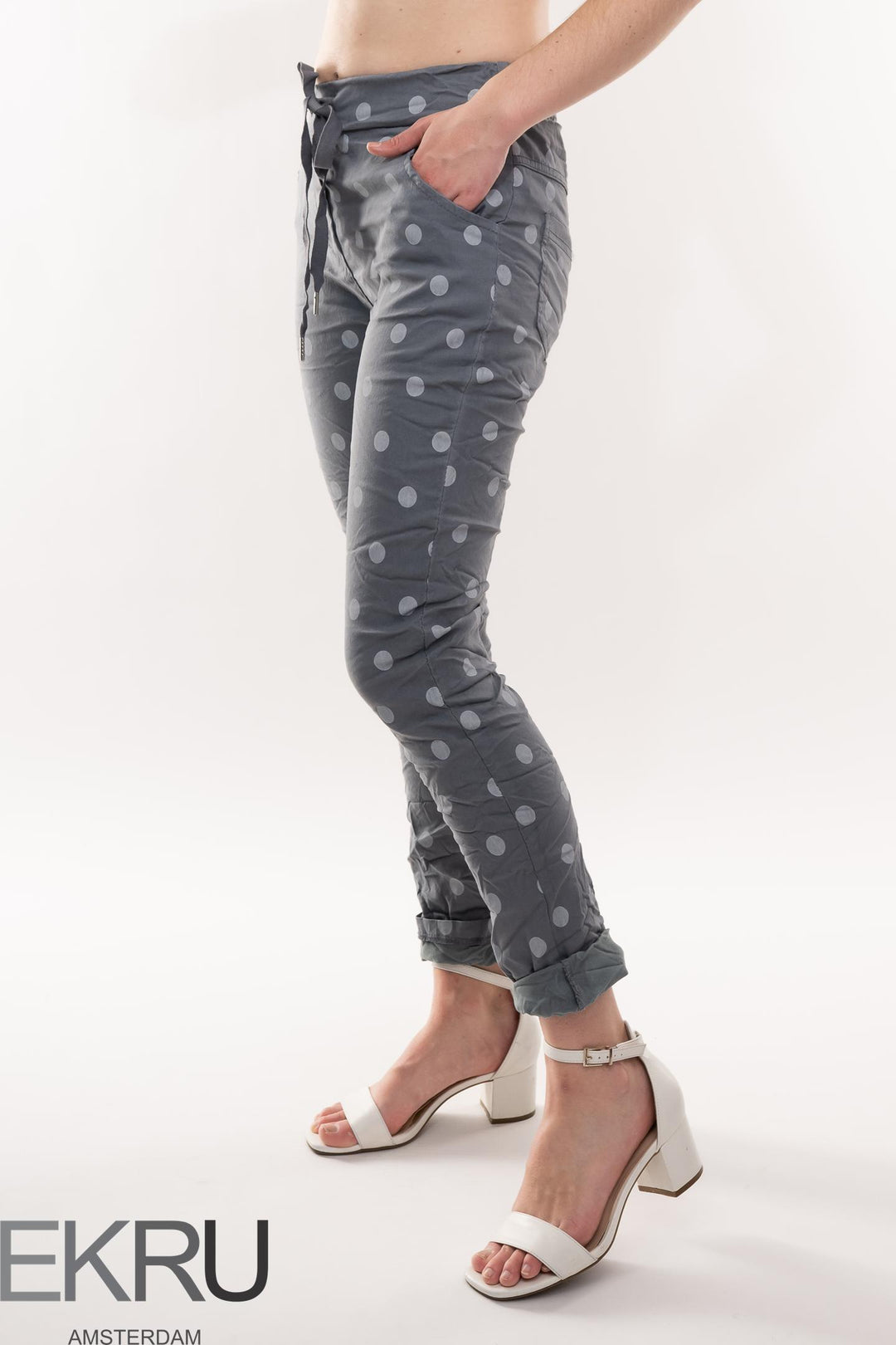 Euro Crafted Spots Travel Pant - Breathable Naturals | Glam & Fame Clothing
