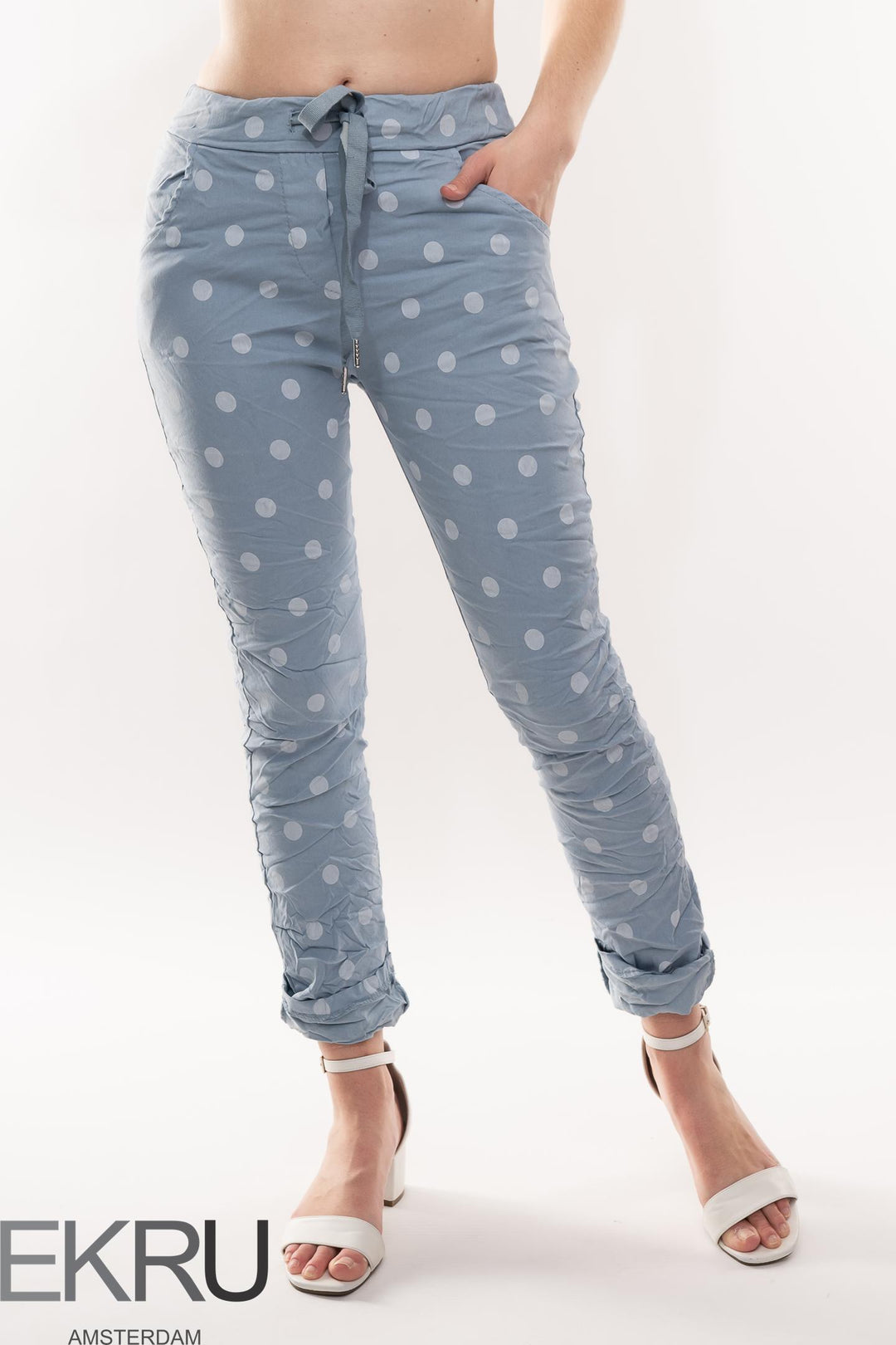 Euro Crafted Spots Travel Pant - Breathable Naturals | Glam & Fame Clothing