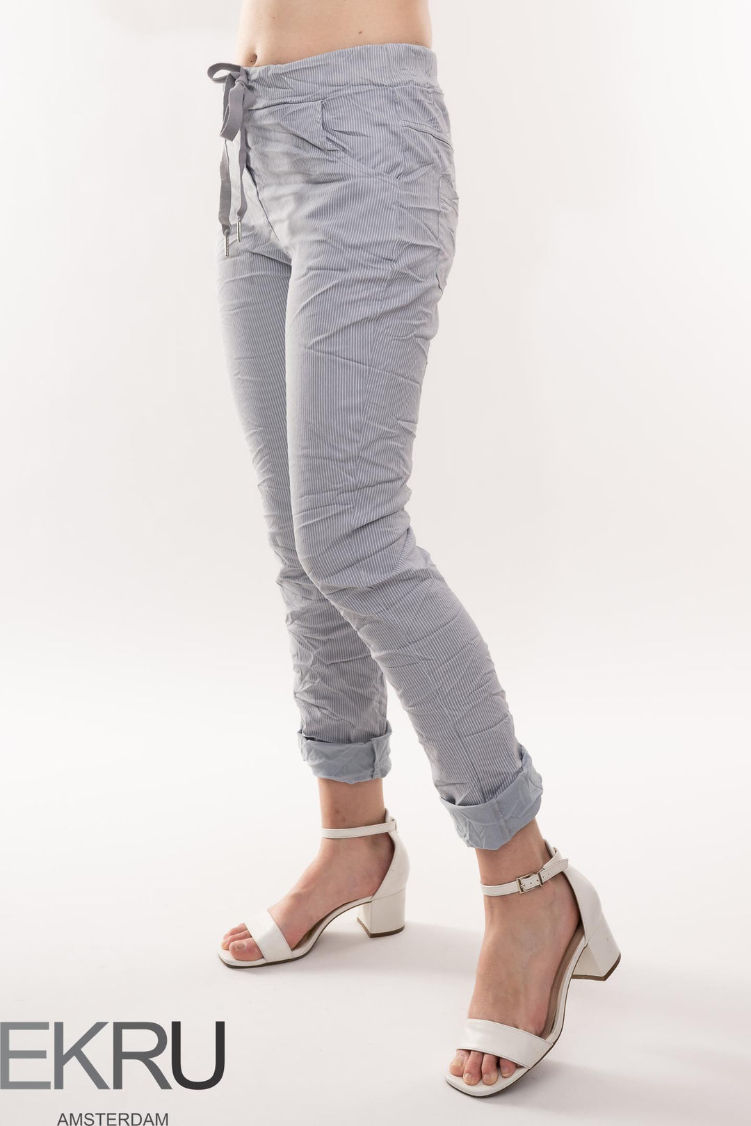 Euro Crinkle Travel Pant Print - Breathable Naturals | Glam & Fame Clothing