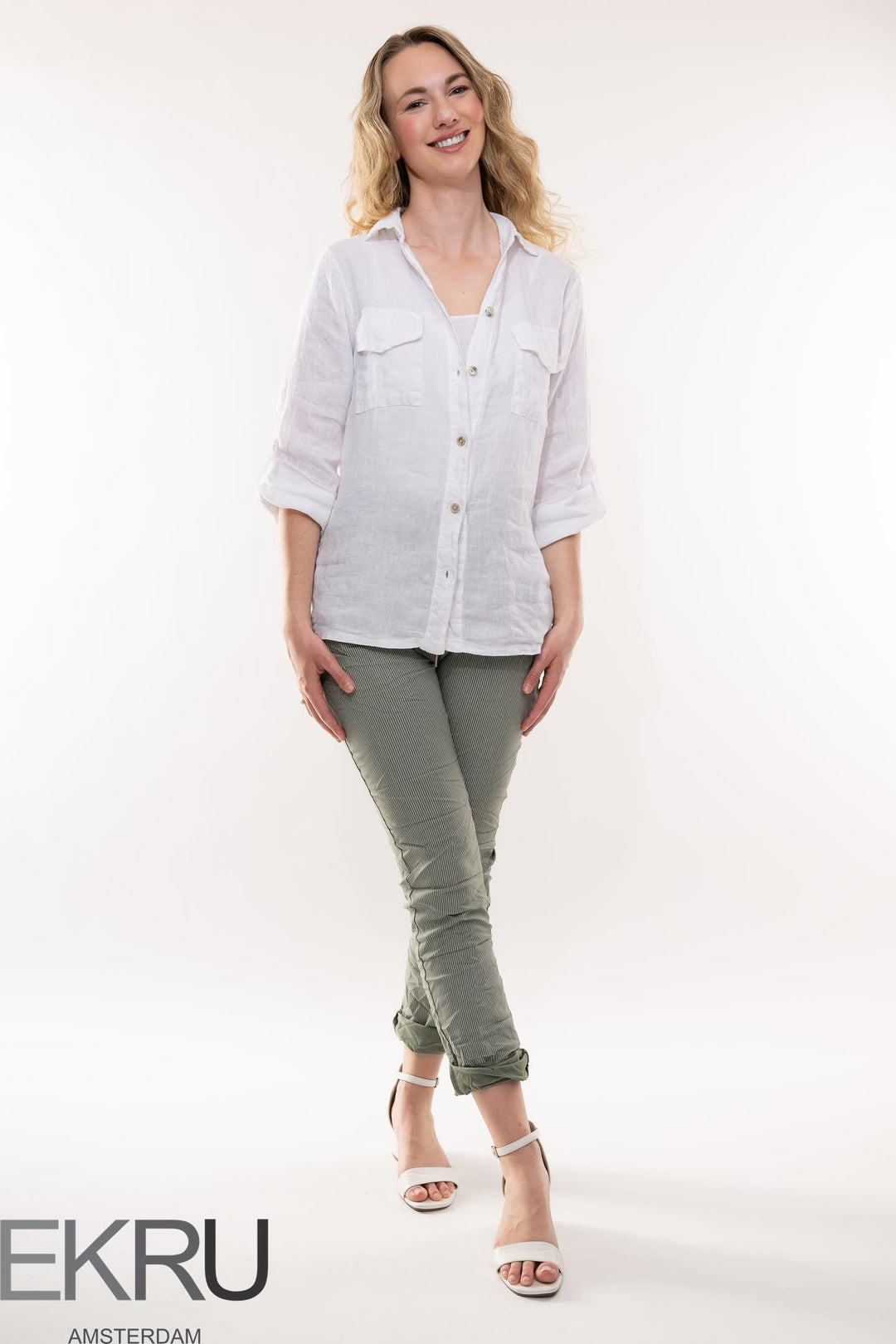 Euro Crinkle Travel Pant Print - Breathable Naturals | Glam & Fame Clothing