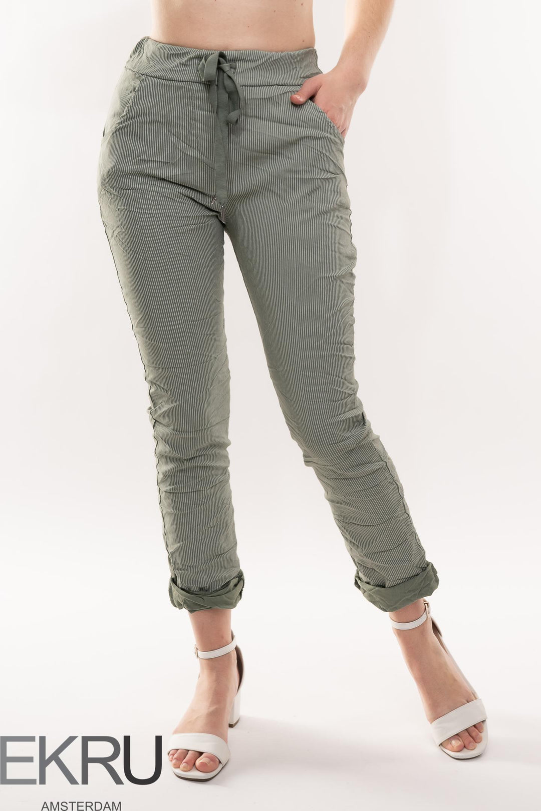 Euro Crinkle Travel Pant Print - Breathable Naturals | Glam & Fame Clothing