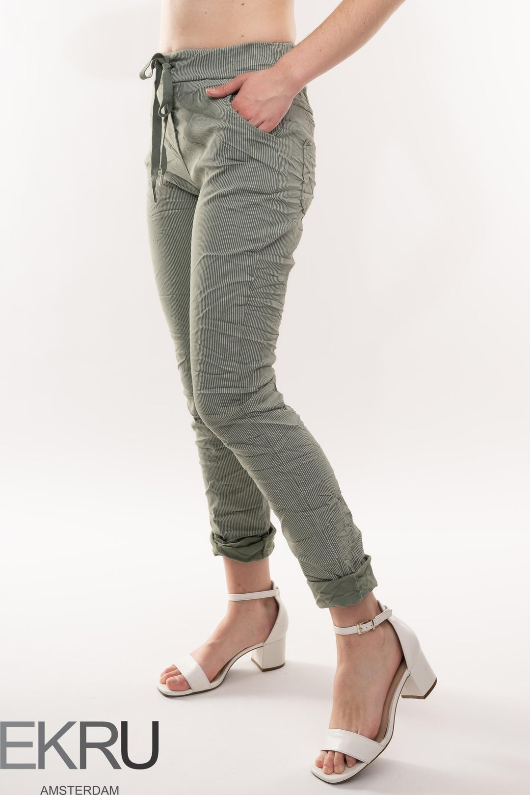 Euro Crinkle Travel Pant Print - Breathable Naturals | Glam & Fame Clothing