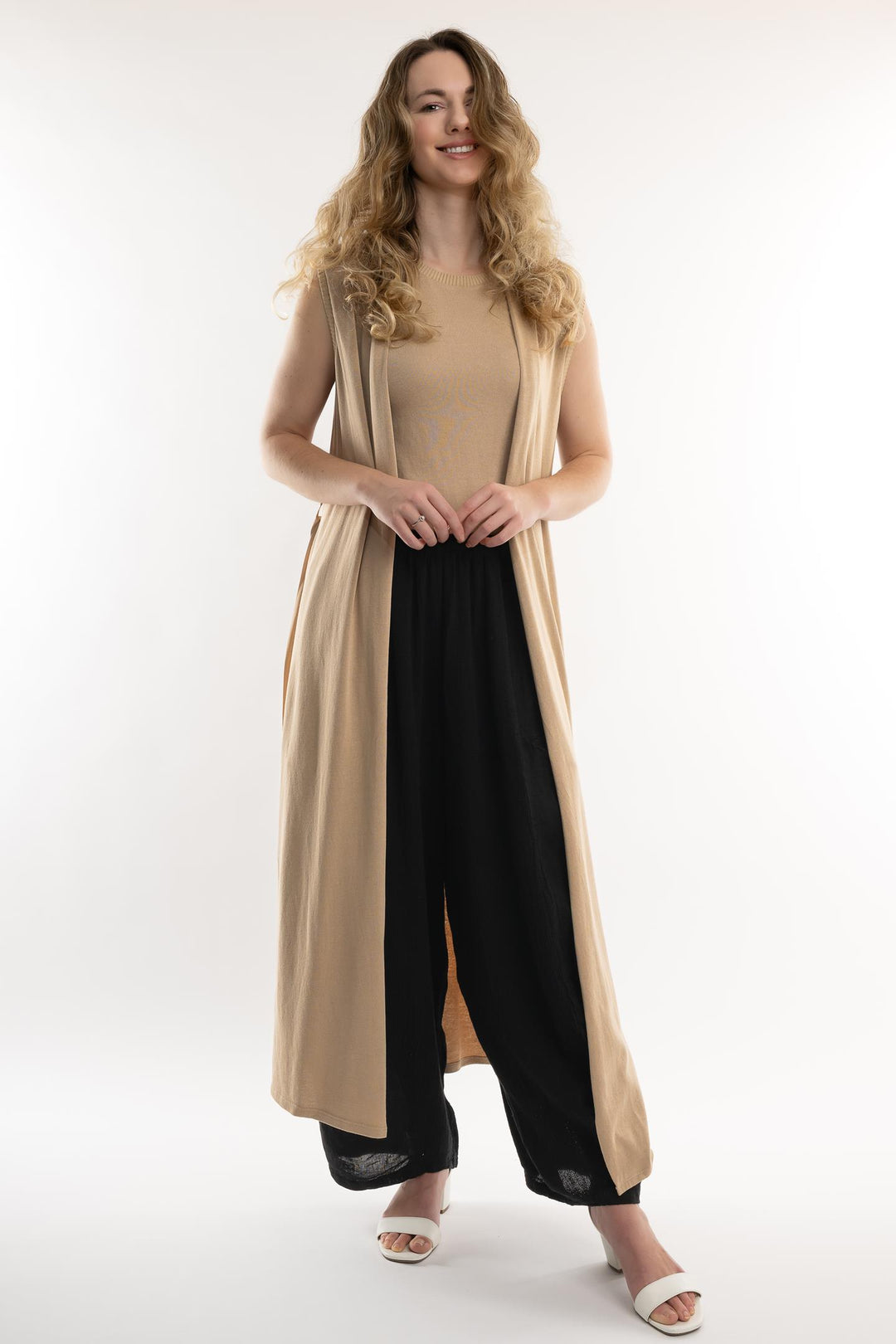 Euro Cotton Knit Duster - Breathable Naturals | Glam & Fame Clothing