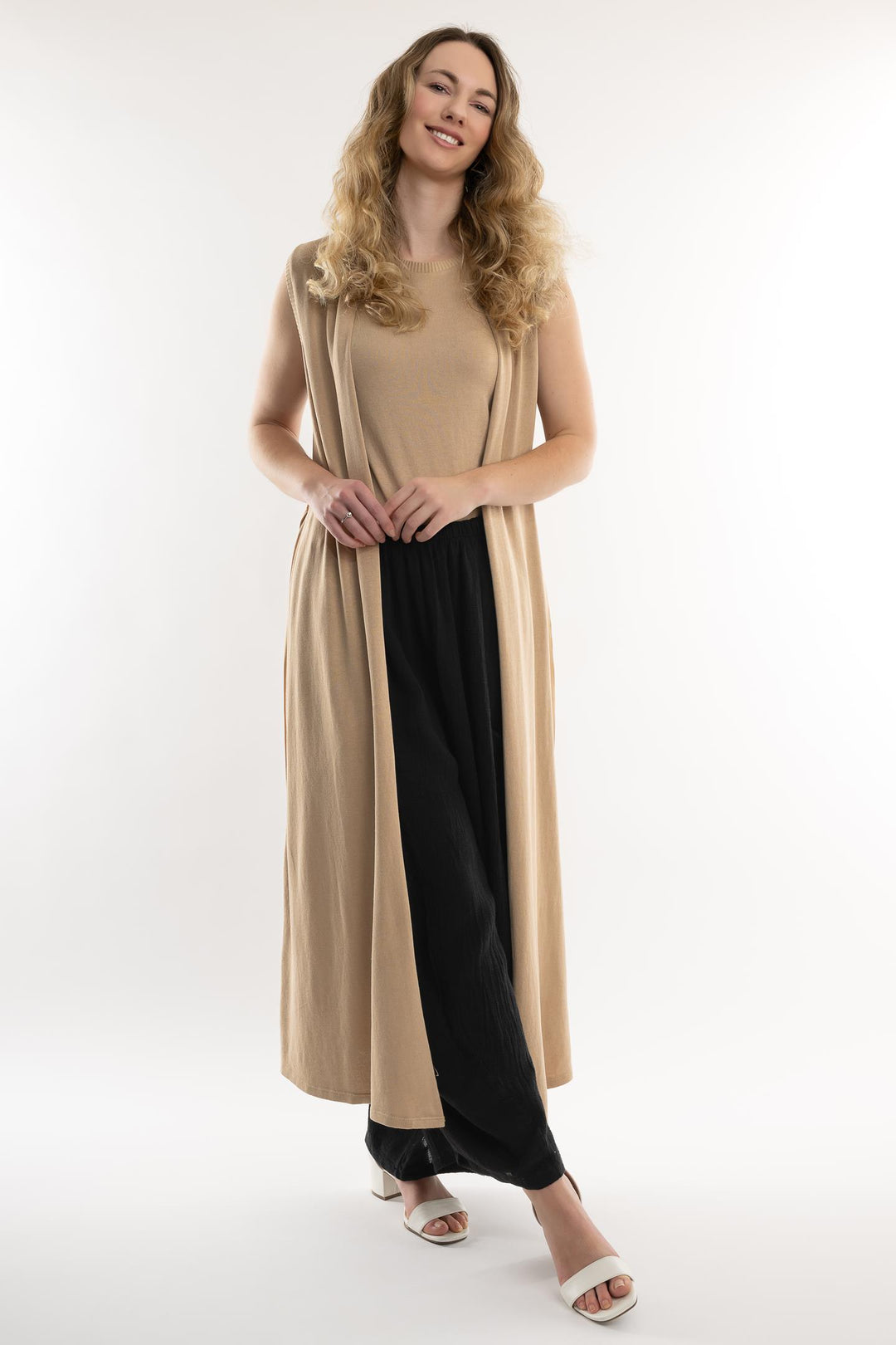 Euro Cotton Knit Duster - Breathable Naturals | Glam & Fame Clothing