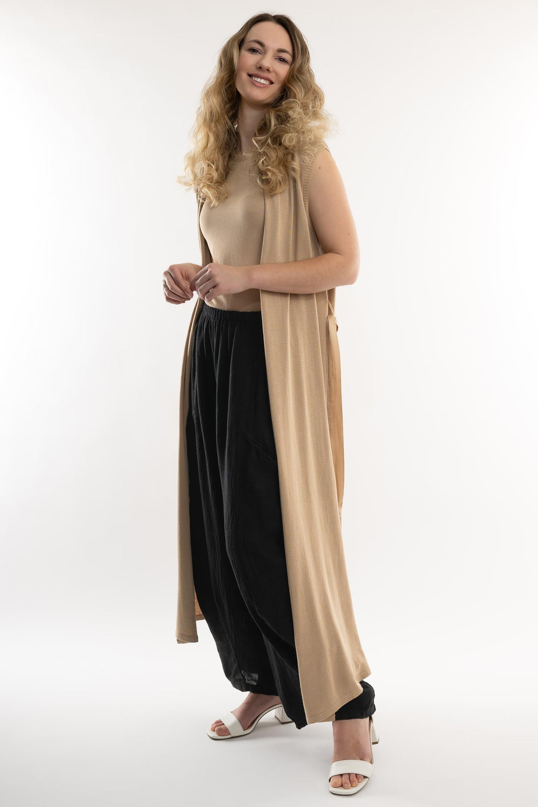 Euro Cotton Knit Duster - Breathable Naturals | Glam & Fame Clothing