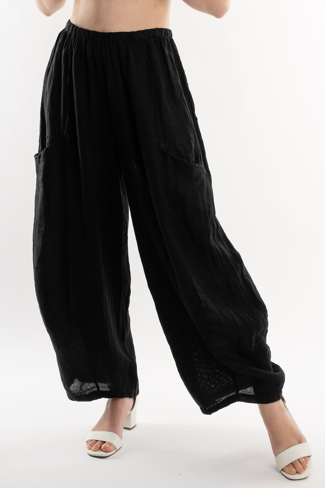 Euro Crafted Linen Blend Pants - Breathable Naturals | Glam & Fame Clothing