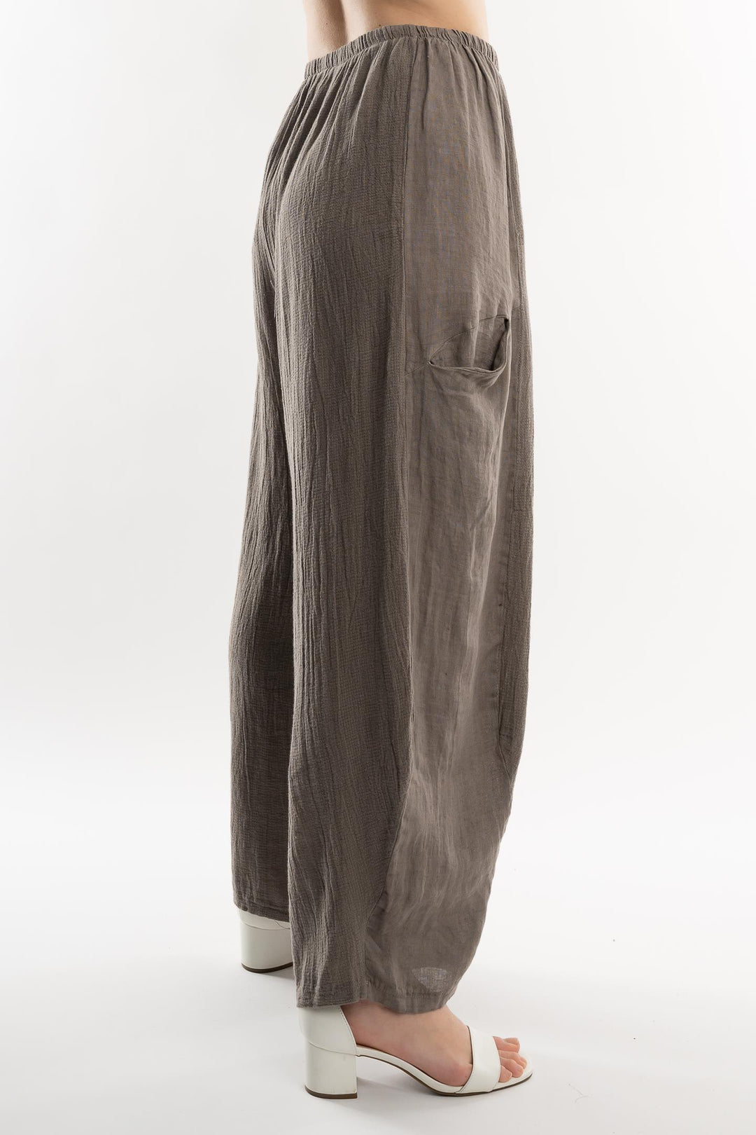 Euro Crafted Linen Blend Pants - Breathable Naturals | Glam & Fame Clothing
