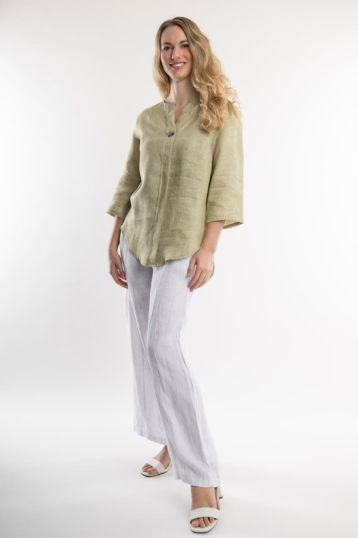 Belgian Linen Dress Shirt - Breathable Naturals | Glam & Fame Clothing