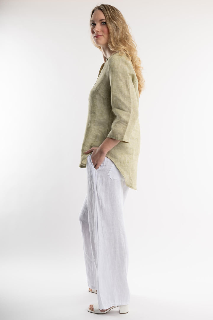 Belgian Linen Dress Shirt - Breathable Naturals | Glam & Fame Clothing