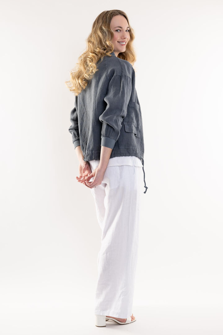 French Linen Sport Jacket Premium Woven - Breathable Naturals | Glam & Fame Clothing