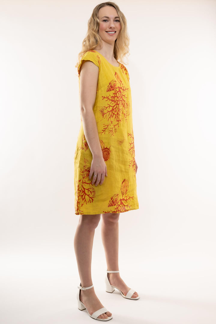 French Linen Nautical Sun Dress - Breathable Naturals | Glam & Fame Clothing