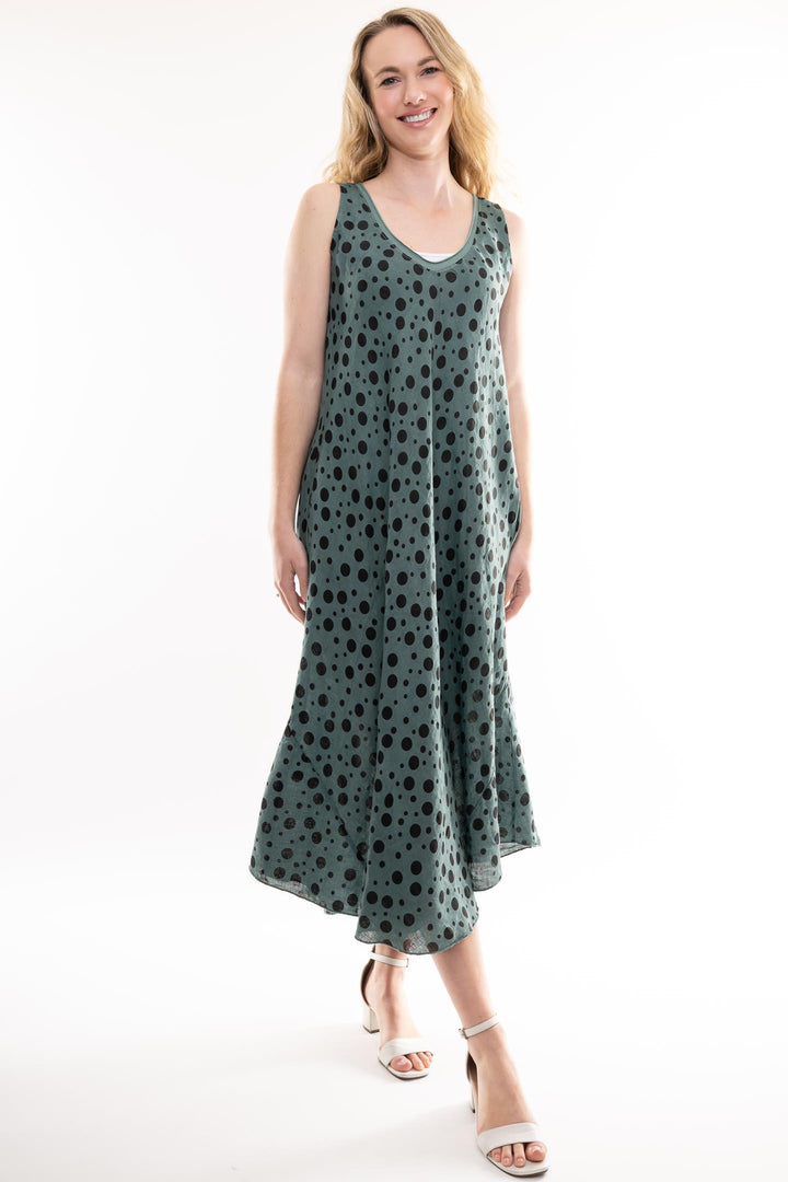 Premium French Linen Bias Dress - Breathable Naturals | Glam & Fame Clothing