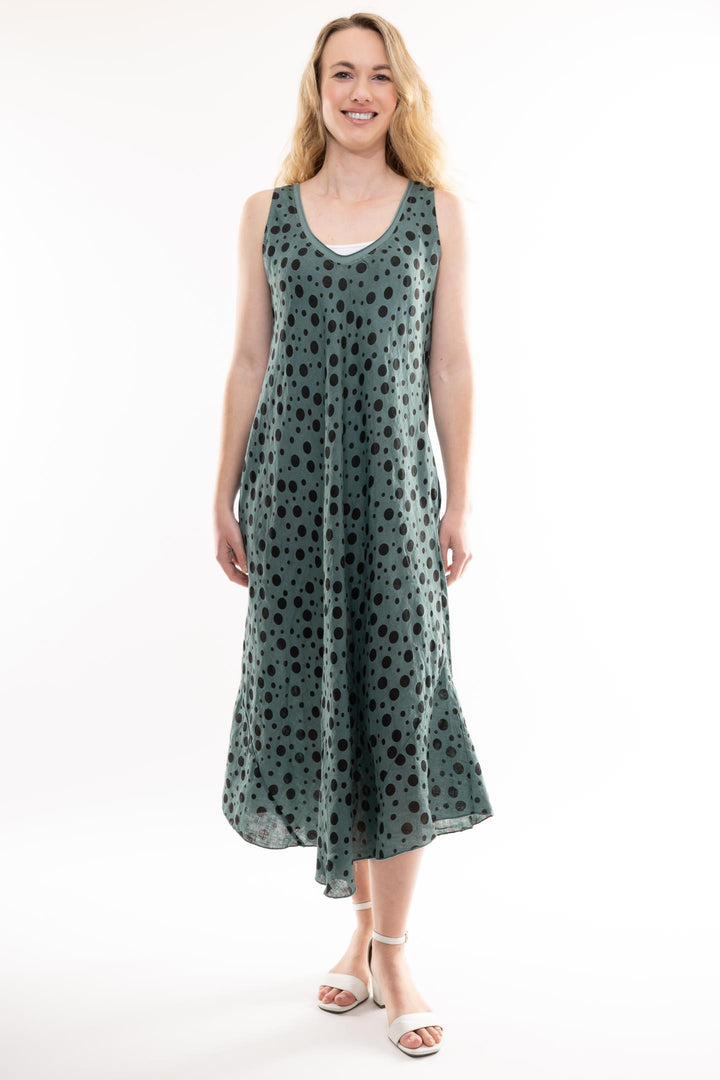 Premium French Linen Bias Dress - Breathable Naturals | Glam & Fame Clothing