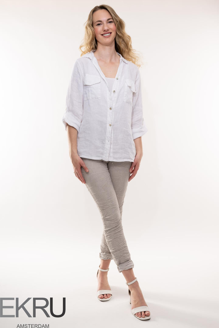 Euro Crafted Travel Pant Vintage Wash - Breathable Naturals | Glam & Fame Clothing