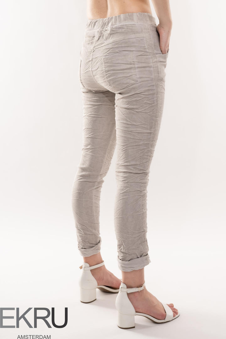 Euro Crafted Travel Pant Vintage Wash - Breathable Naturals | Glam & Fame Clothing