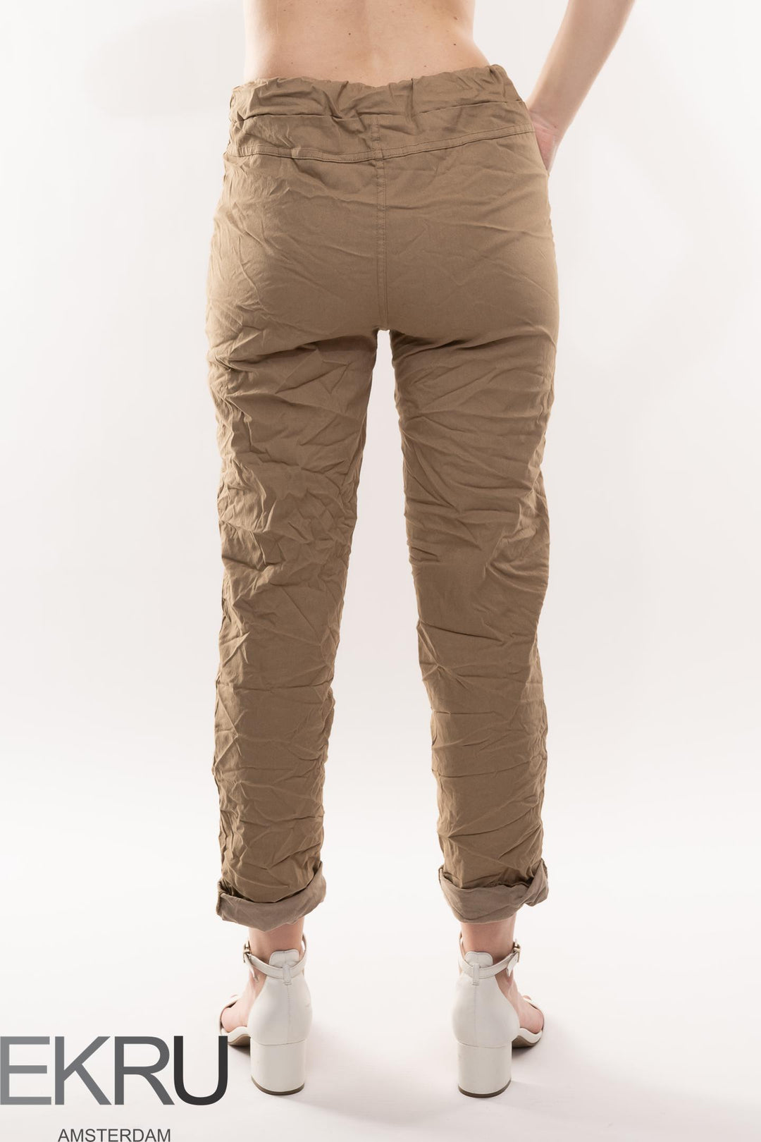 Euro Crinkle Travel Pant - Breathable Naturals | Glam & Fame Clothing