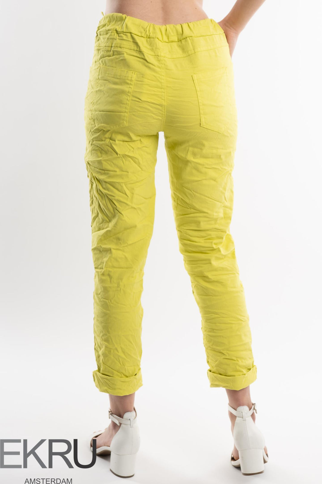 Euro Crinkle Travel Pant - Breathable Naturals | Glam & Fame Clothing