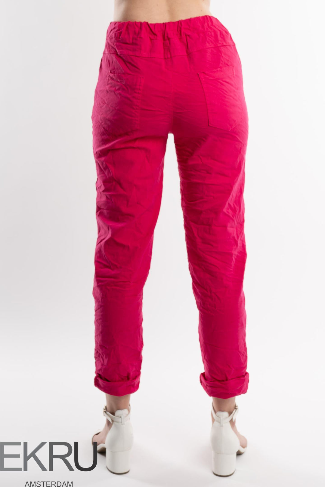 Euro Crinkle Travel Pant - Breathable Naturals | Glam & Fame Clothing