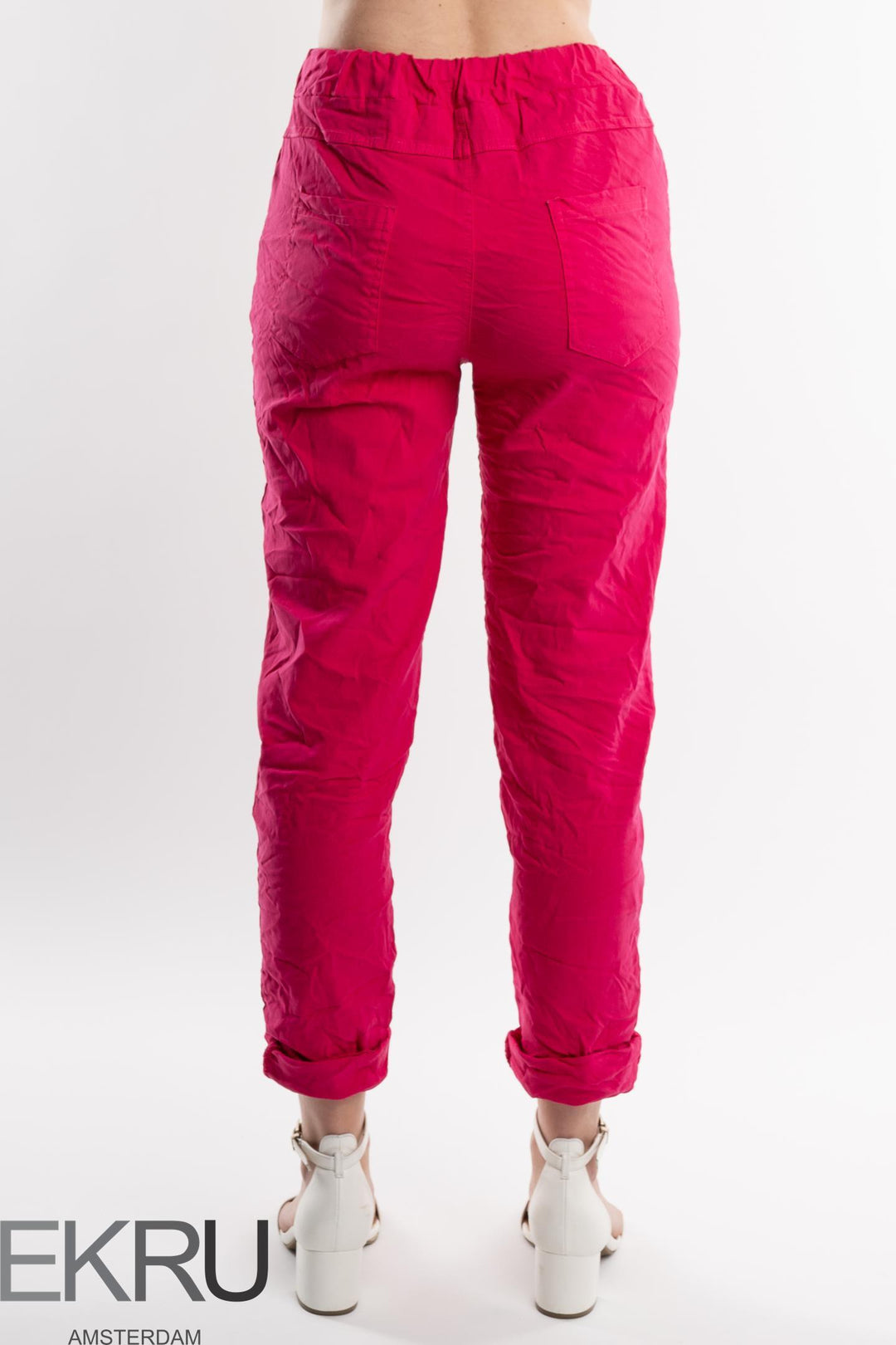 Euro Crinkle Travel Pant - Breathable Naturals | Glam & Fame Clothing