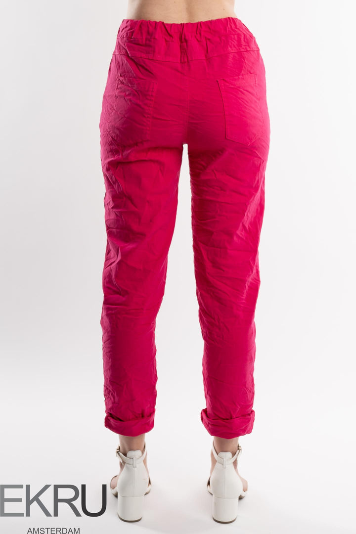Euro Crinkle Travel Pant - Breathable Naturals | Glam & Fame Clothing