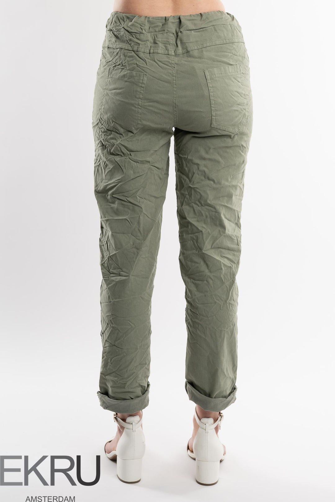 Euro Crinkle Travel Pant - Breathable Naturals | Glam & Fame Clothing