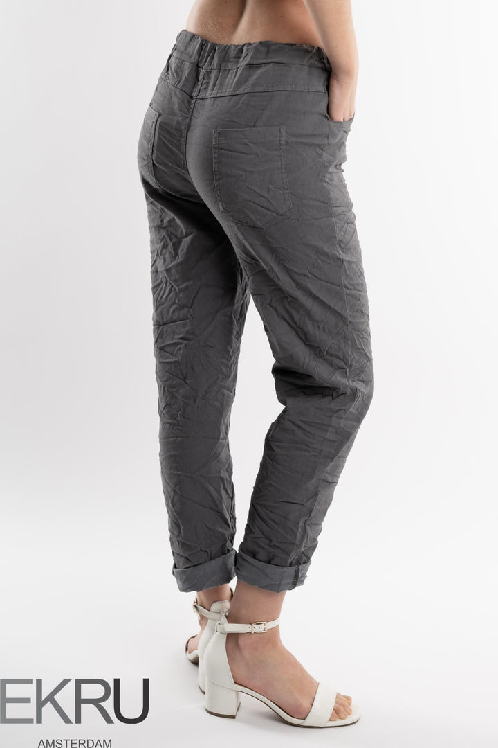 Euro Crinkle Travel Pant - Breathable Naturals | Glam & Fame Clothing