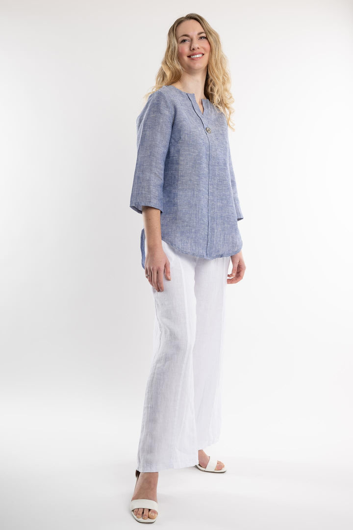 Belgian Linen Dress Shirt - Breathable Naturals | Glam & Fame Clothin