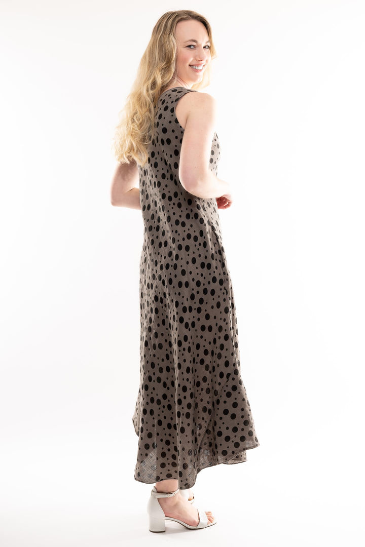 Premium French Linen Bias Dress - Breathable Naturals | Glam & Fame Clothing