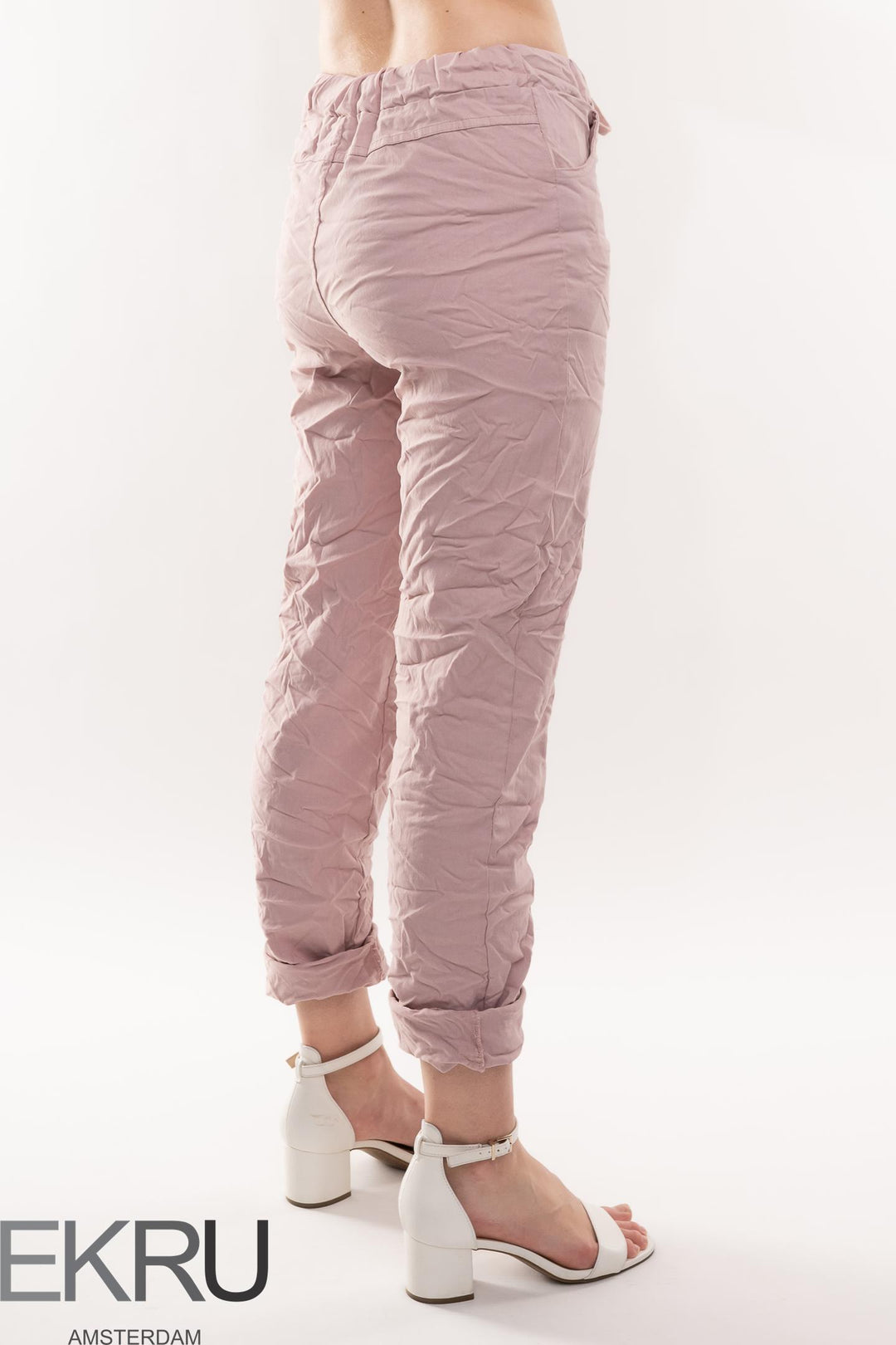 Euro Crinkle Travel Pant - Breathable Naturals | Glam & Fame Clothing
