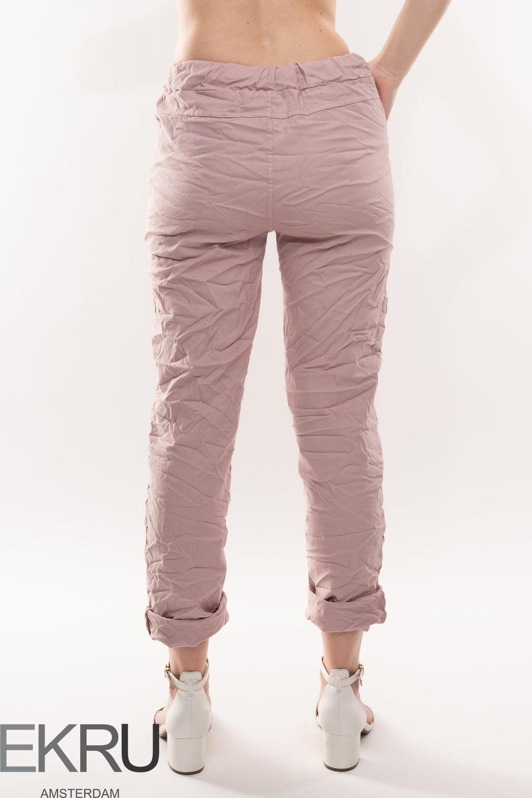 Euro Crinkle Travel Pant - Breathable Naturals | Glam & Fame Clothing