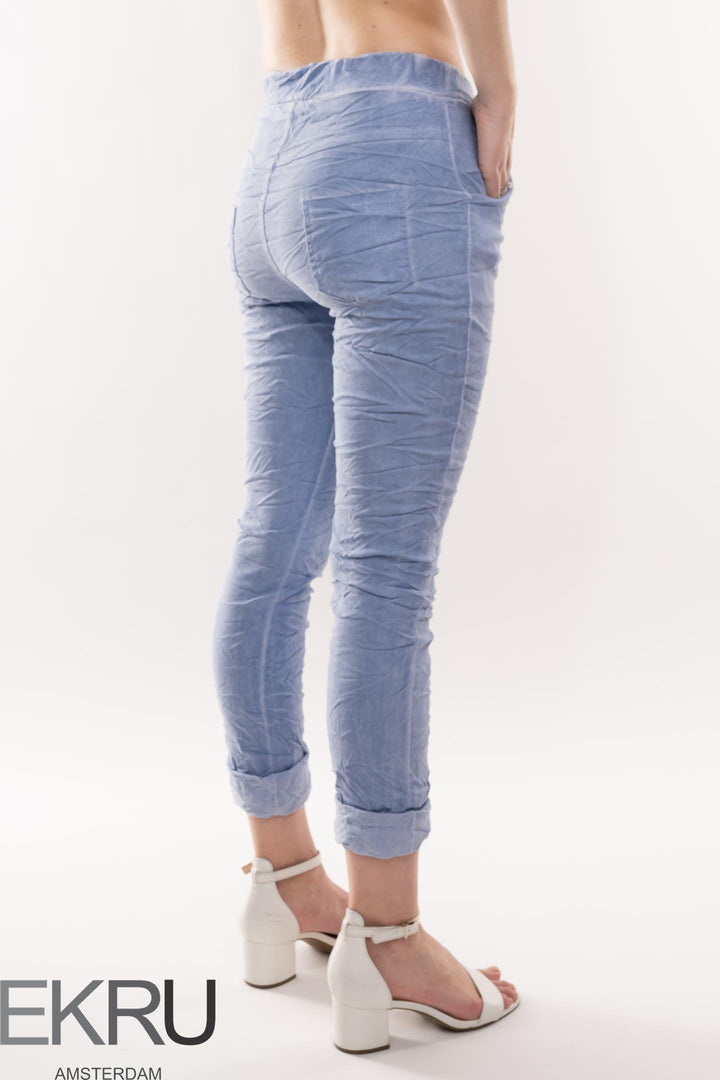 Euro Crafted Pant Vintage Wash Textured - Breathable Naturals | Glam & Fame Clothing