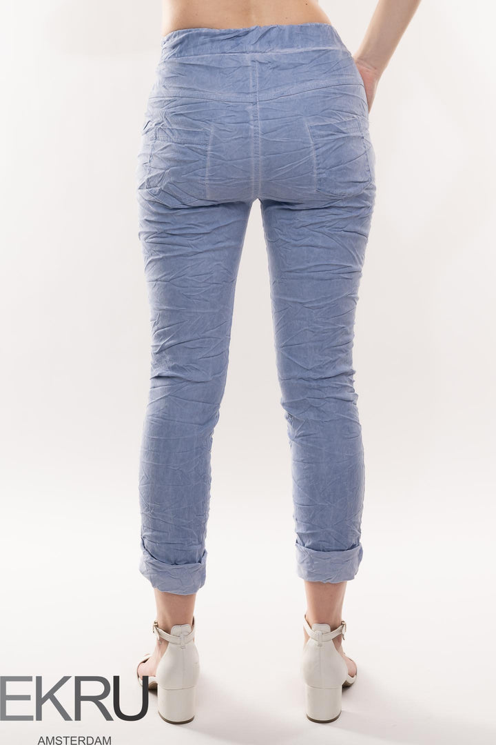 Euro Crafted Pant Vintage Wash Textured - Breathable Naturals | Glam & Fame Clothing