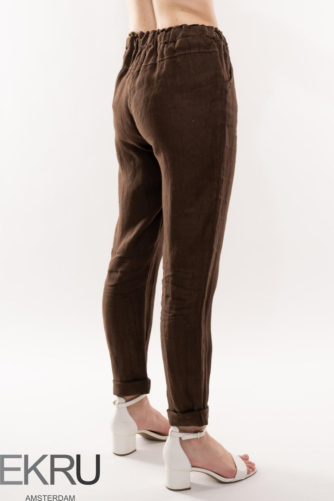 French Linen Pant Slim Leg Premium Woven - Breathable Naturals | Glam & Fame Clothing