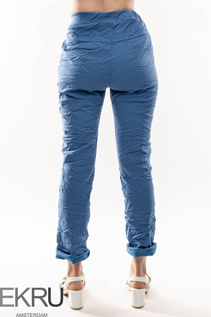Euro Crinkle Travel Pant - Breathable Naturals | Glam & Fame Clothing