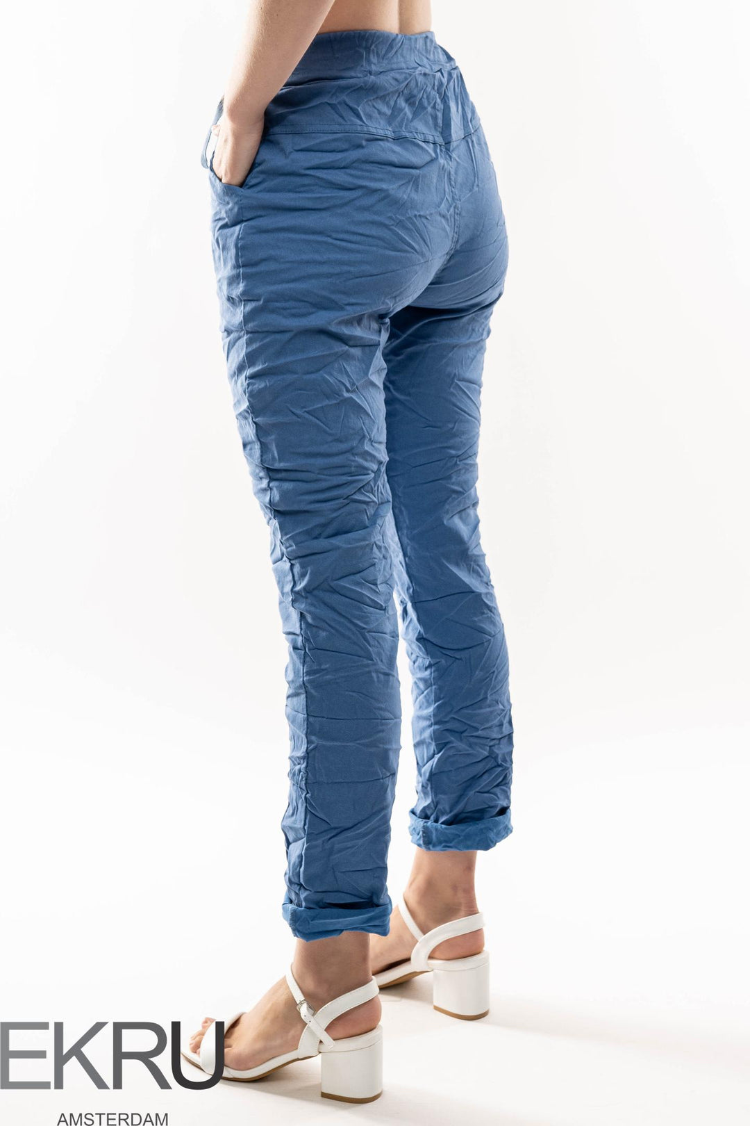 Euro Crinkle Travel Pant - Breathable Naturals | Glam & Fame Clothing