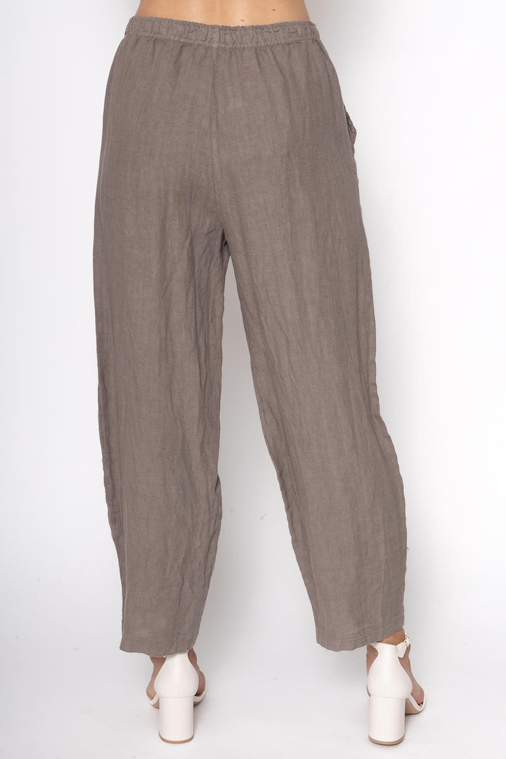 French Linen Flood Pant Premium Woven - Breathable Naturals | Glam & Fame Clothing