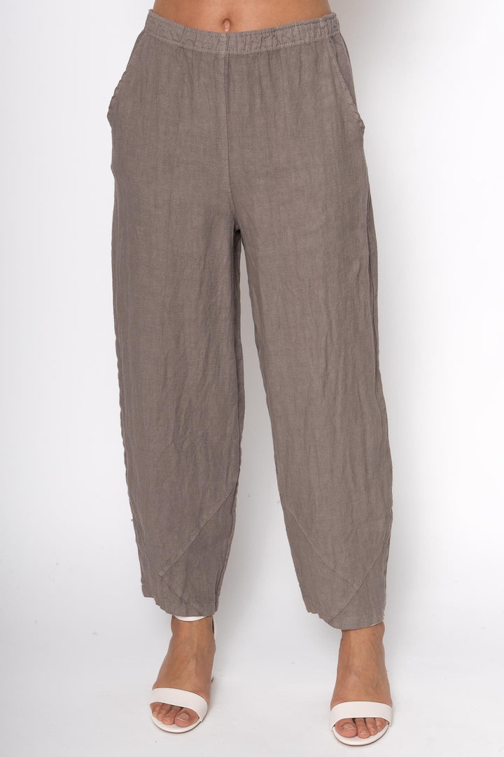 French Linen Flood Pant Premium Woven - Breathable Naturals | Glam & Fame Clothing