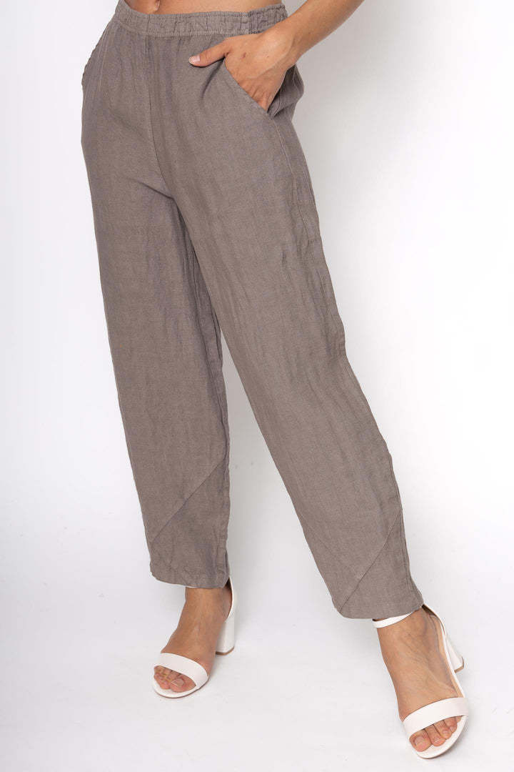 French Linen Flood Pant Premium Woven - Breathable Naturals | Glam & Fame Clothing