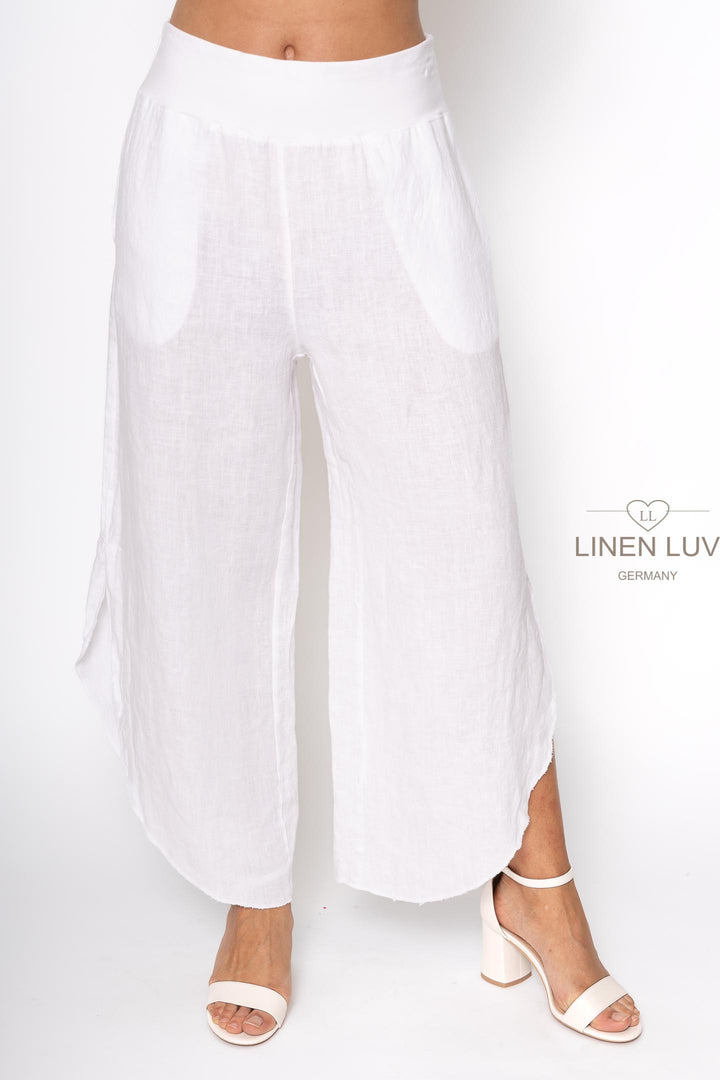 French Linen Flutter Pant - Breathable Naturals | Glam & Fame Clothing