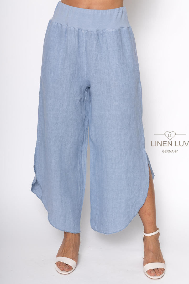 French Linen Flutter Pant - Breathable Naturals | Glam & Fame Clothing