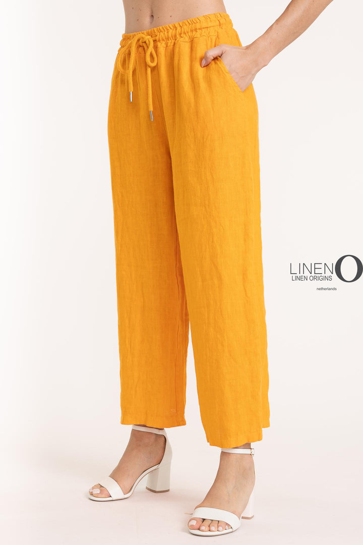 French Linen Crop Pant Premium Woven - Breathable Naturals | Glam & Fame Clothing