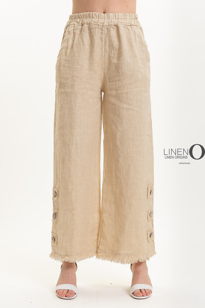French Linen Pant Premium Woven - Breathable Naturals | Glam & Fame Clothing