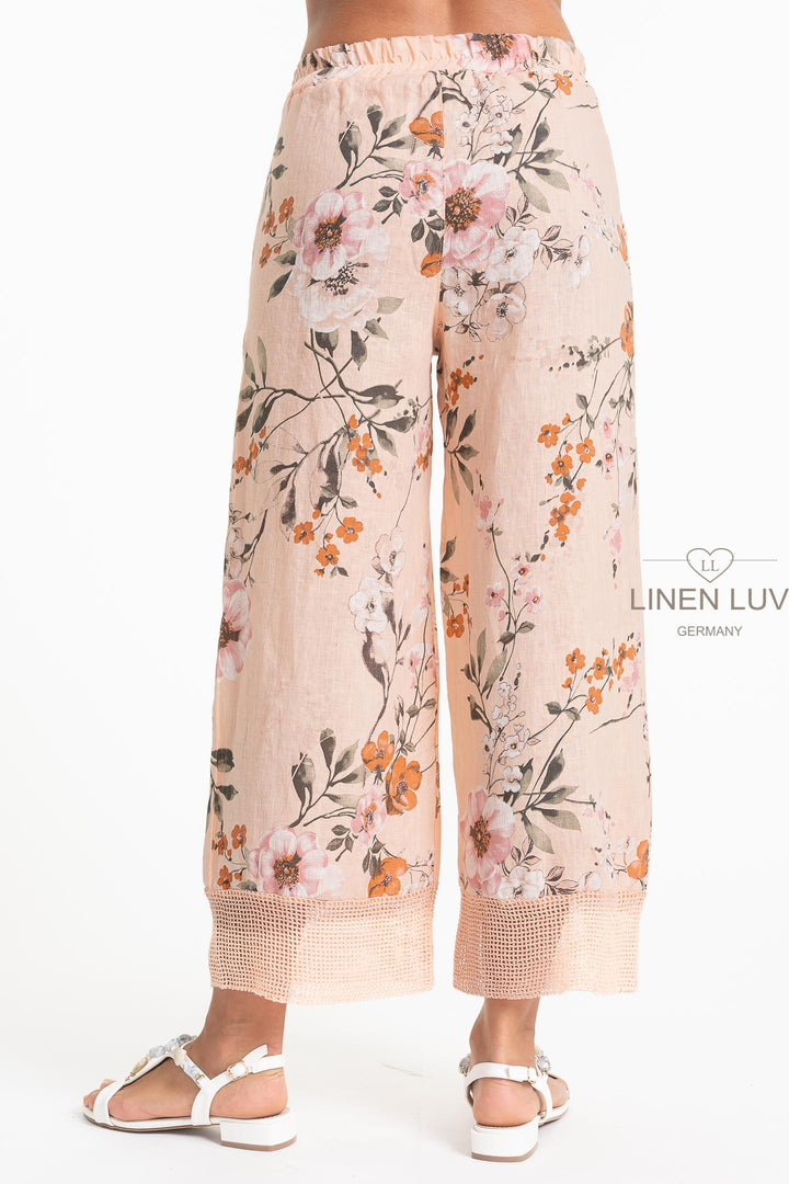 Premium Woven French Linen Crop Pant - Breathable Naturals | Glam & Fame Clothing