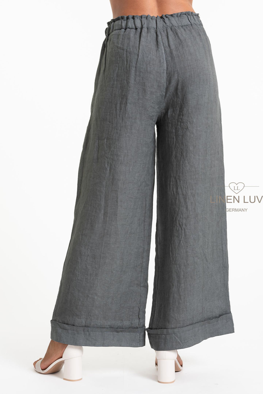 French Linen Trouser Premium Woven - Breathable Naturals | Glam & Fame Clothing