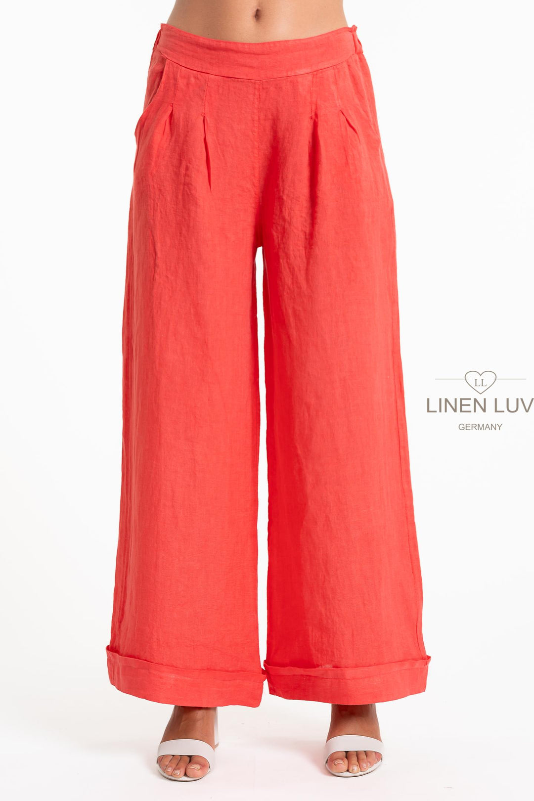 French Linen Trouser Premium Woven - Breathable Naturals | Glam & Fame Clothing