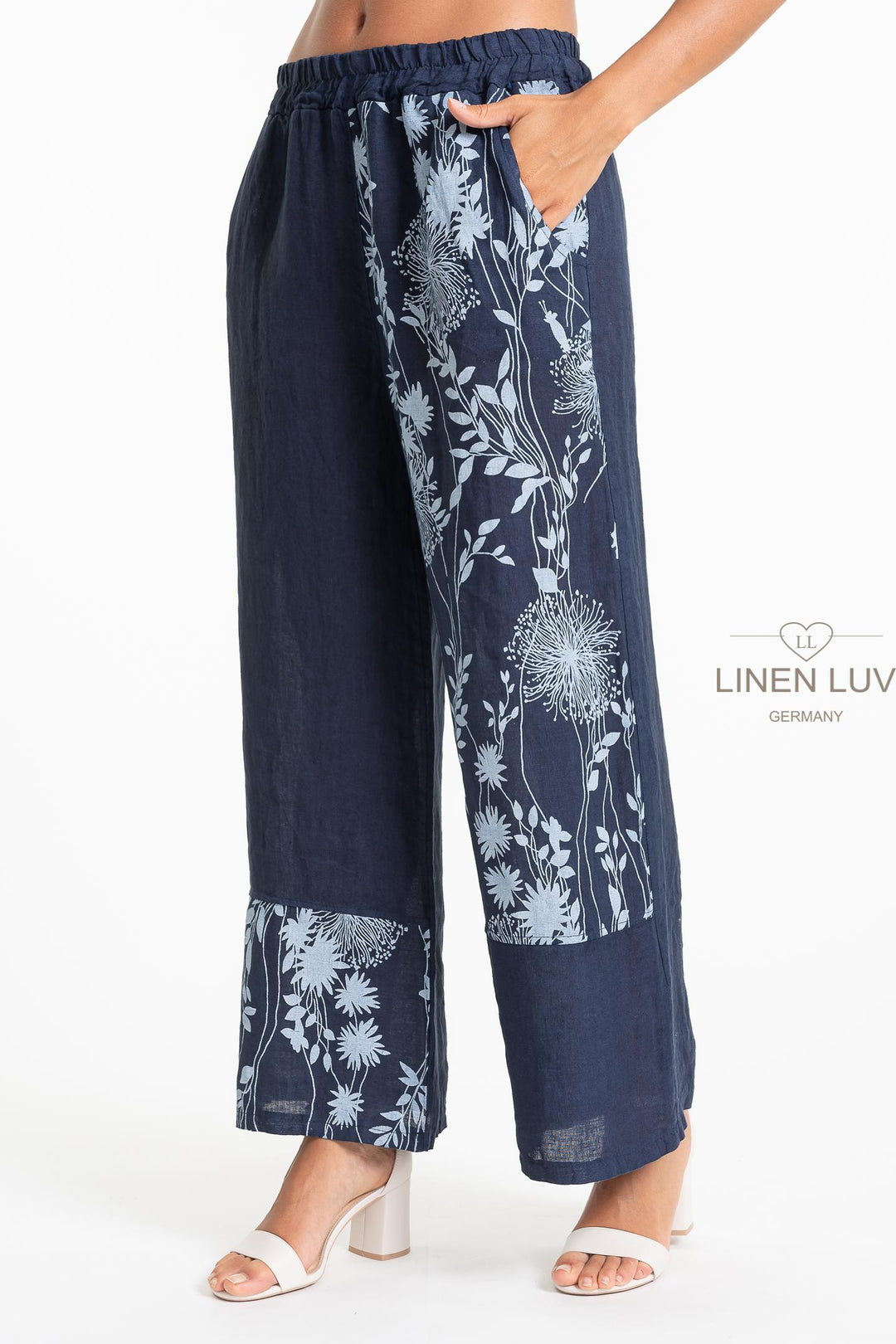 Premium French Linen Holiday Pant - Breathable Naturals | Glam & Fame Clothing