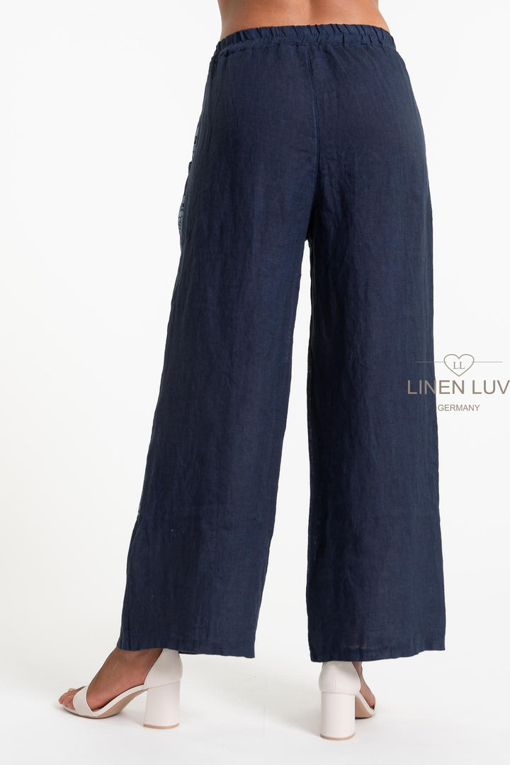 Premium French Linen Holiday Pant - Breathable Naturals | Glam & Fame Clothing