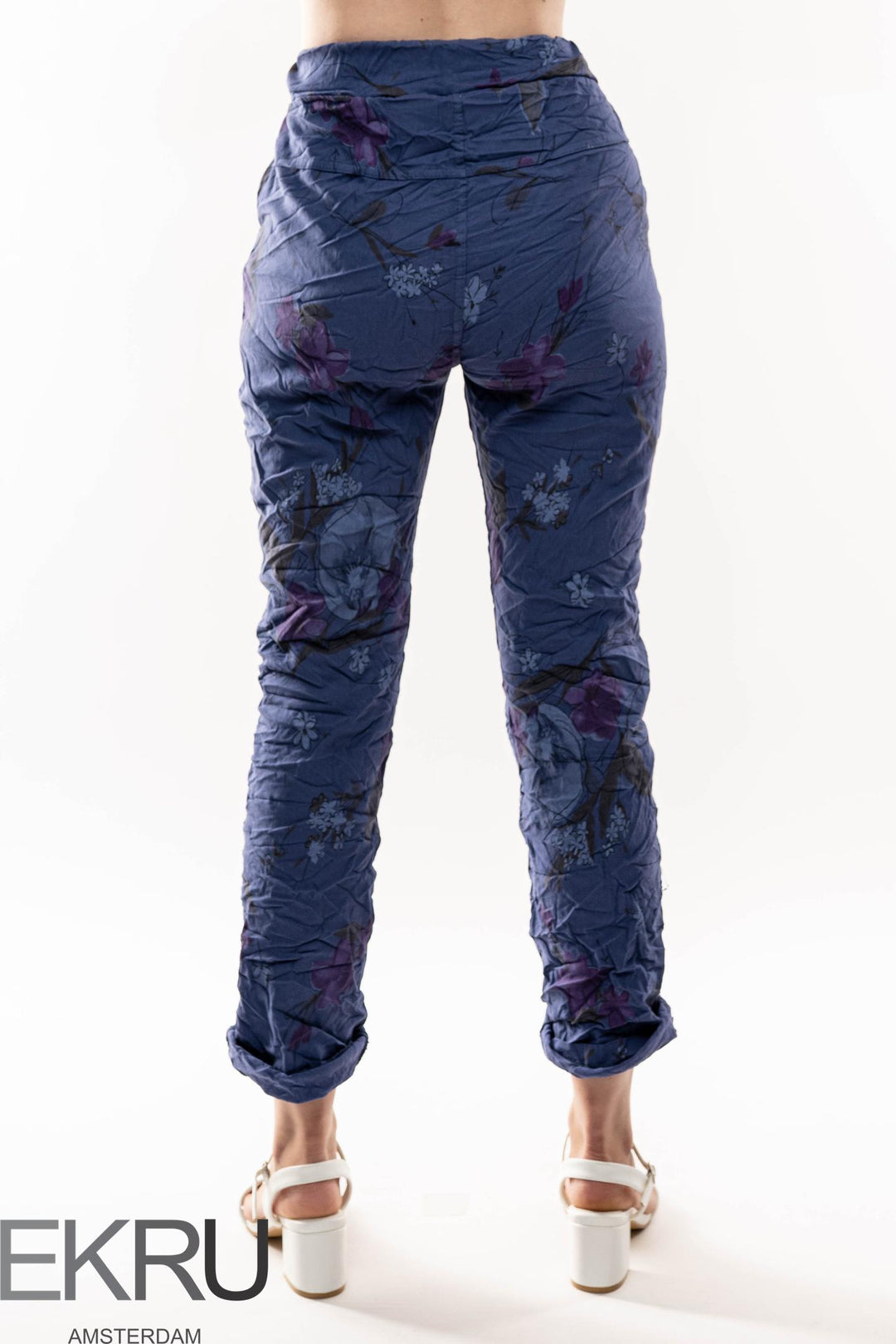 Euro Crinkle Travel Pant Print - Breathable Naturals | Glam & Fame Clothing
